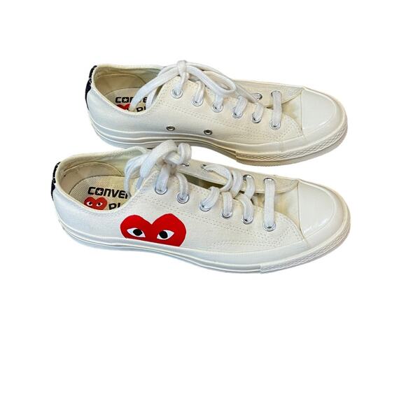 Converse All Star COMME DES GARÇONS PLAY Hidden Heart Low Top Sneaker Sz 8 NWOT - Picture 4 of 13